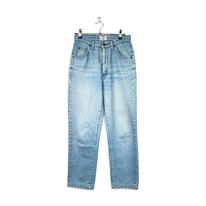 Valentino High Waisted Denim Jeans Light Blue -29