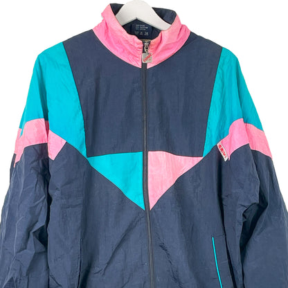 Vintage 80s Trainingsanzug Blau/Pink-M