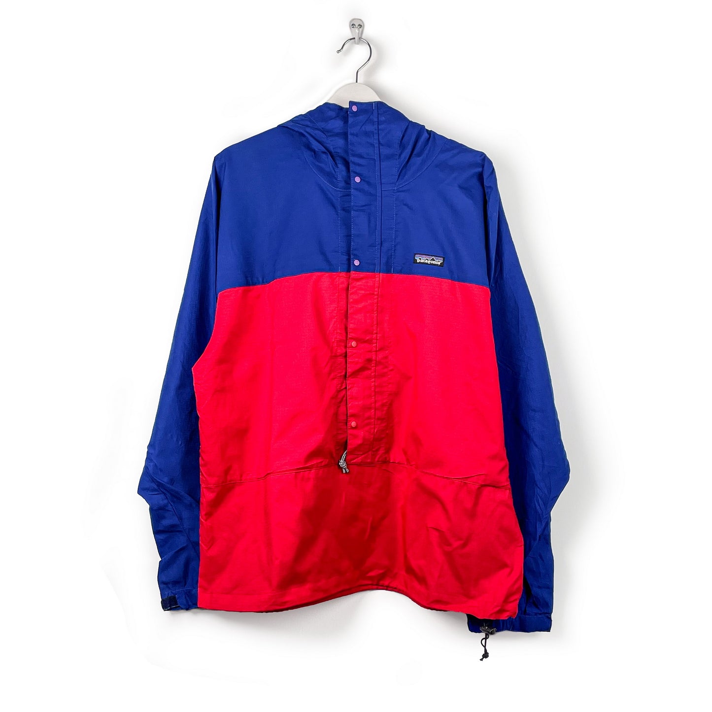 Patagonia Half Zip Regenjacket Blau/Rot-L