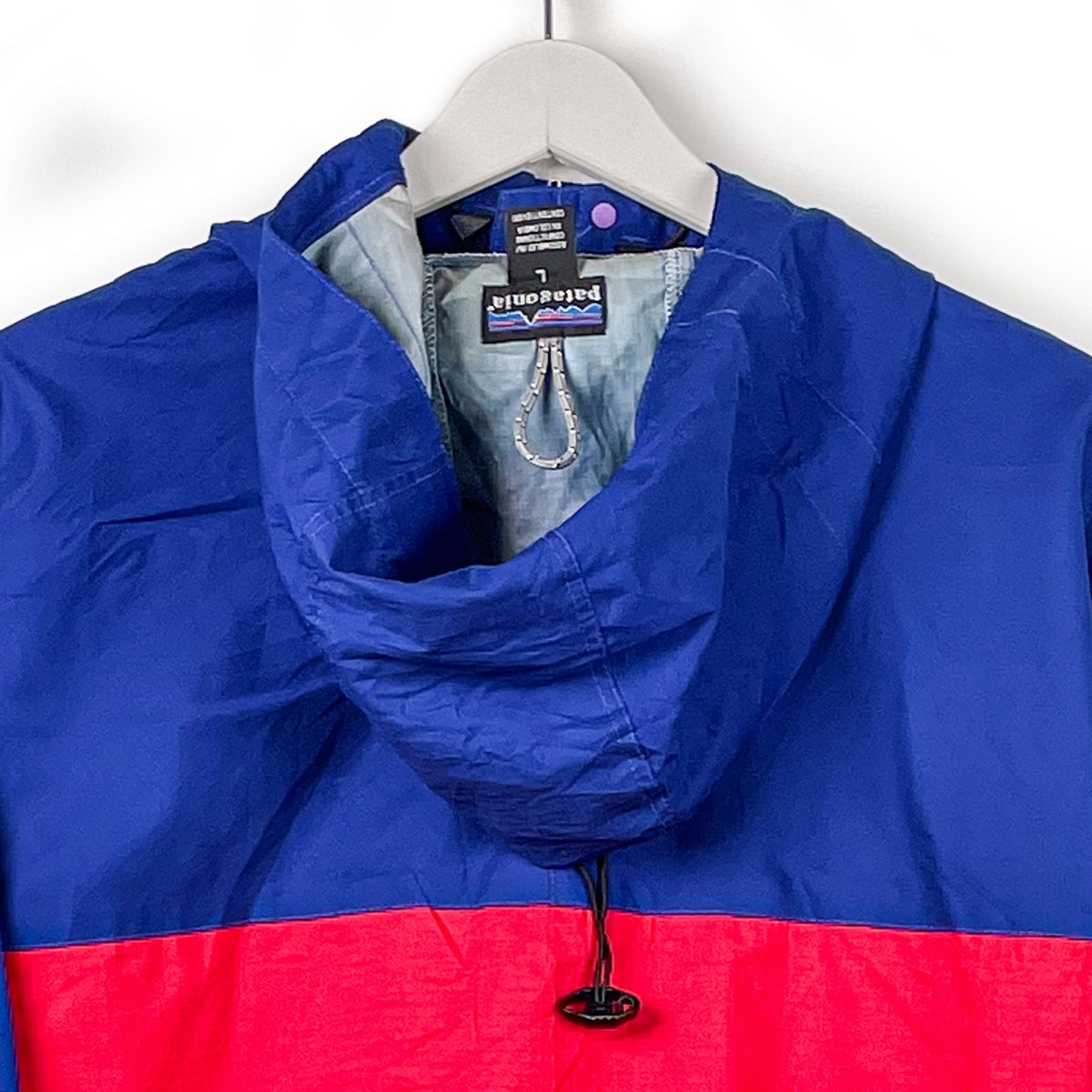 Patagonia Half Zip Regenjacket Blau/Rot-L