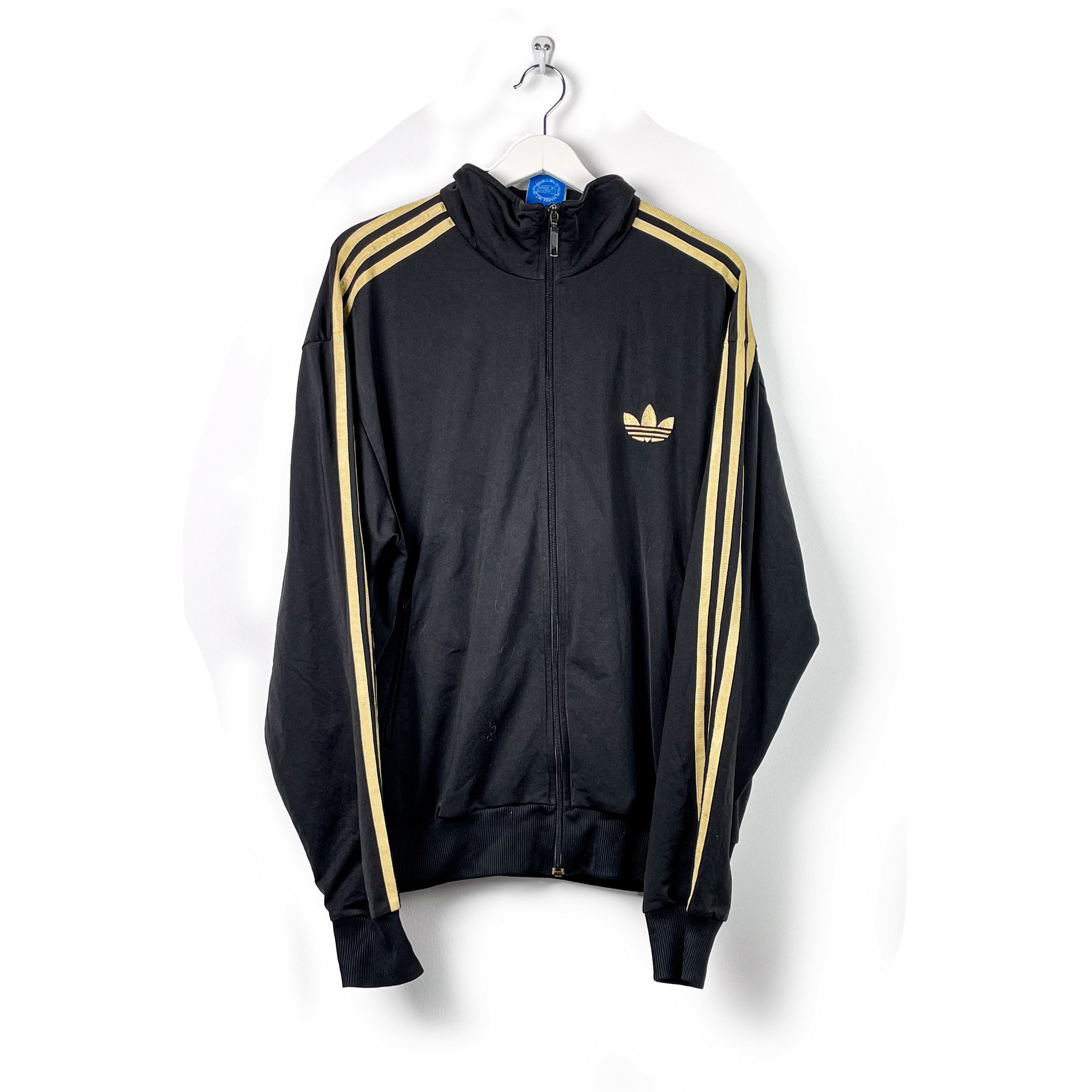 Trainingsjacke Adidas Schwarz Gold XL Honey Vintage