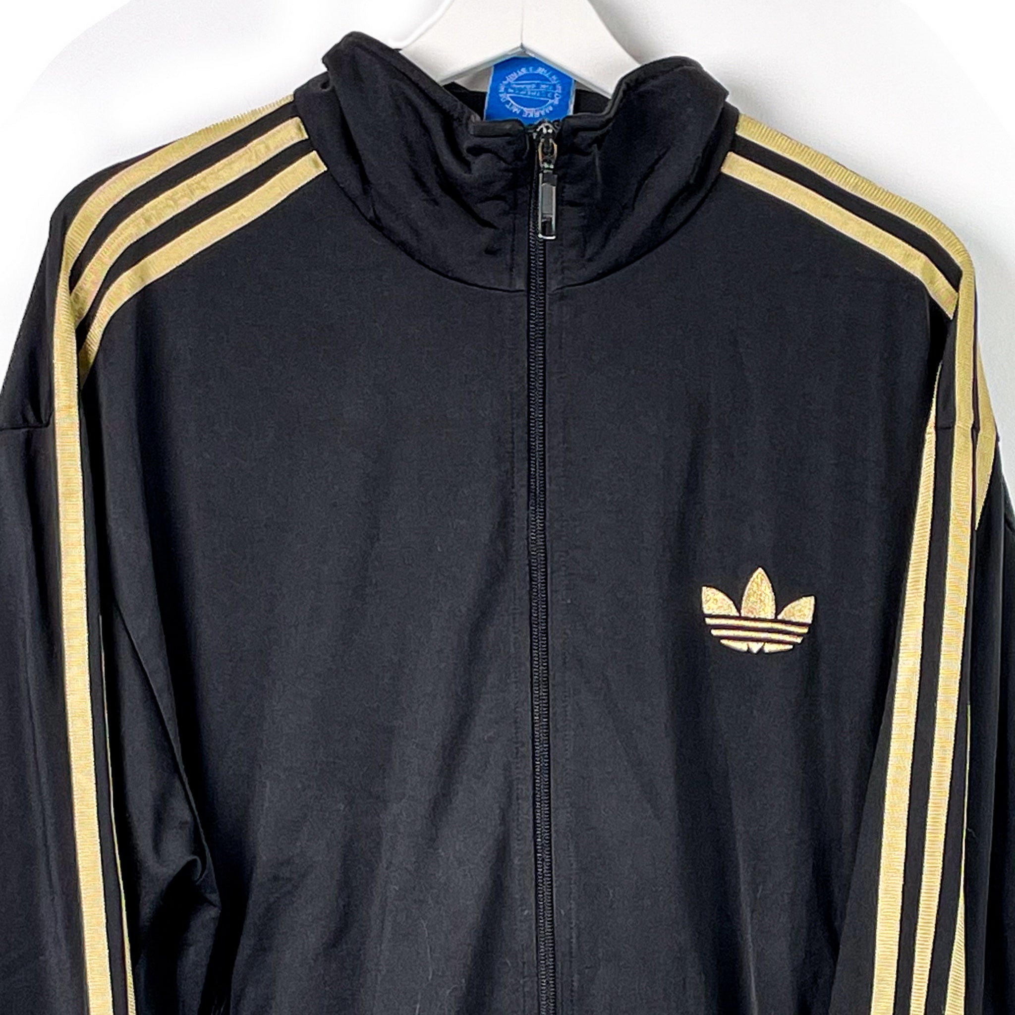 Adidas trainingsjacke schwarz gold online