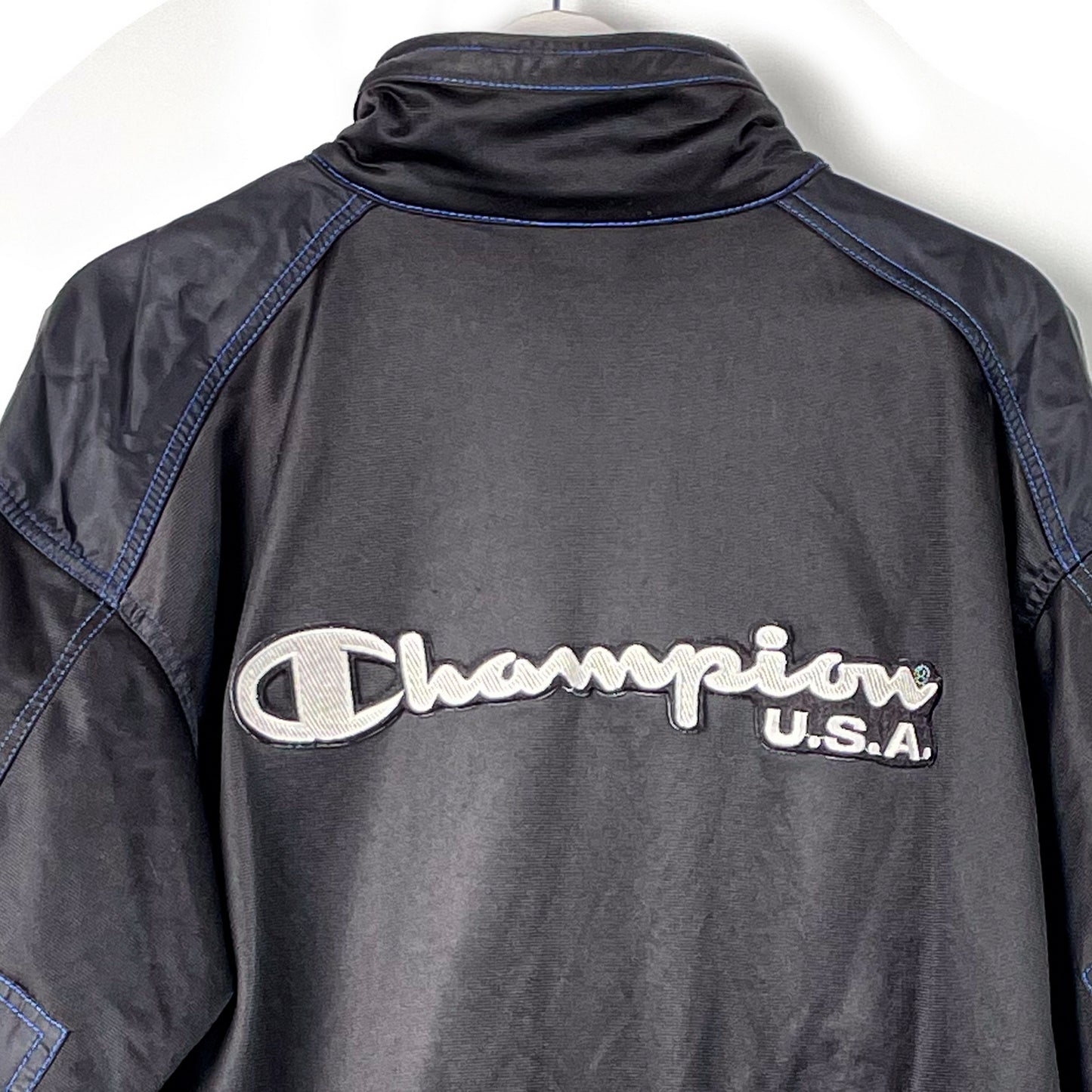 Trainingsjacke Champion Schwarz/Blau-M