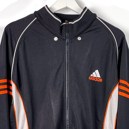 Trainingsjacke Adidas Schwarz/Orange-L