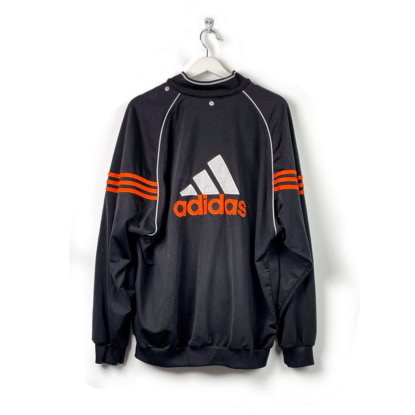 Trainingsjacke Adidas Schwarz/Orange-L