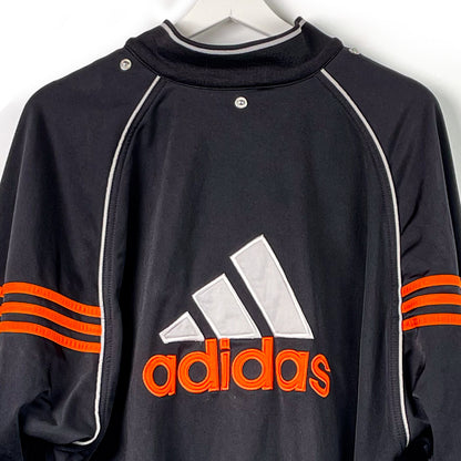 Trainingsjacke Adidas Schwarz/Orange-L