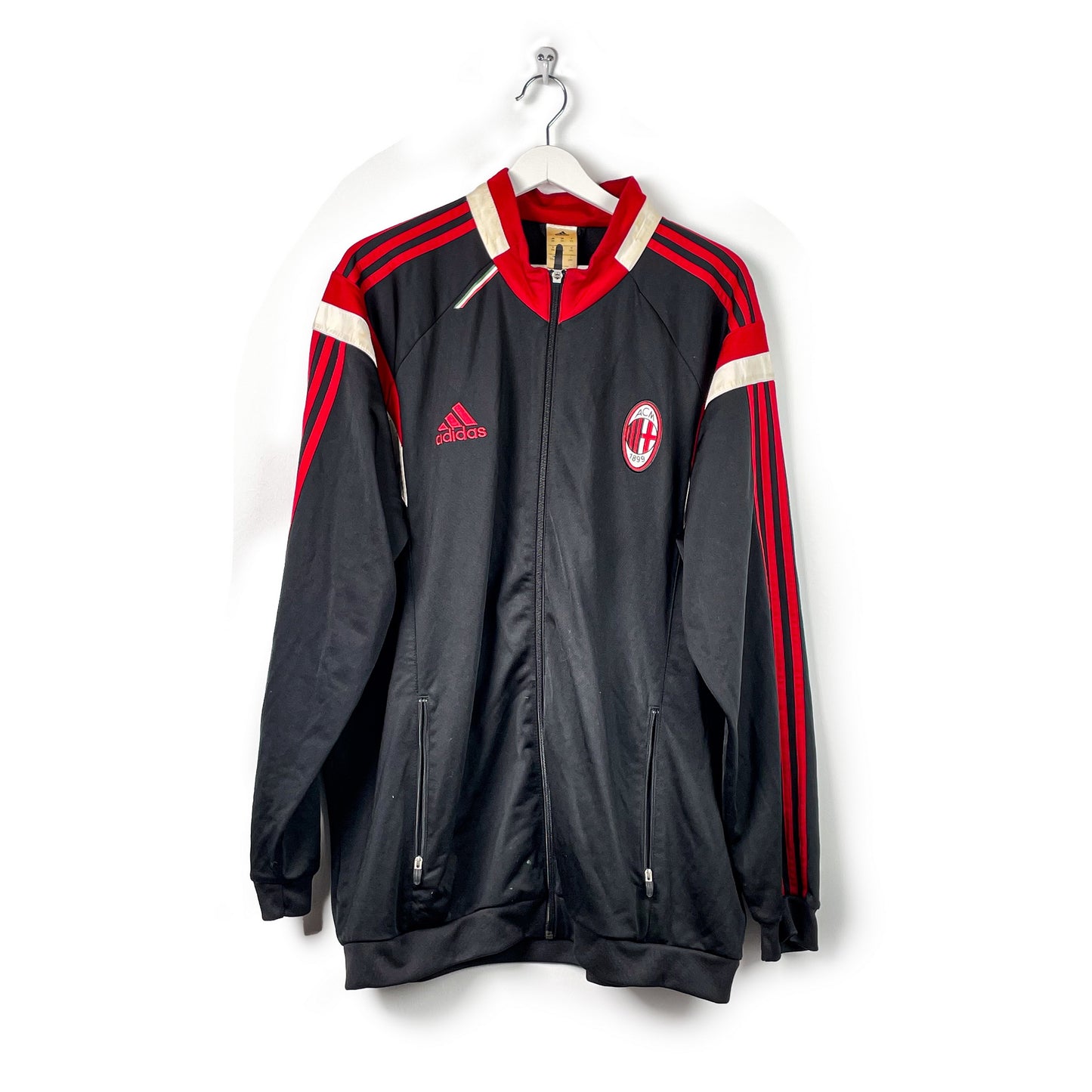 Trainingsjacke Adidas AC Mailand Schwarz/Rot-2XL