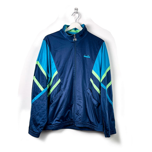 Trainingsjacke Diadora Blau/Grün-M