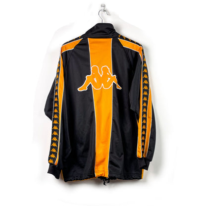 Trainingsjacke Kappa Schwarz/Orange-M