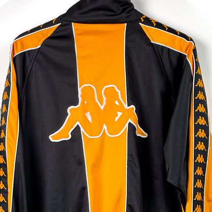 Trainingsjacke Kappa Schwarz/Orange-M