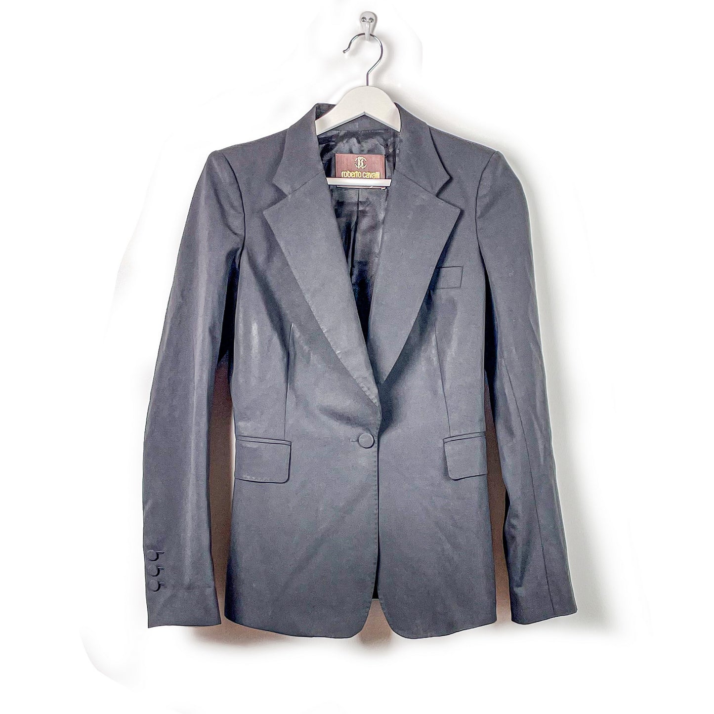 Cavalli Vintage 90s Blazer Schwarz-40