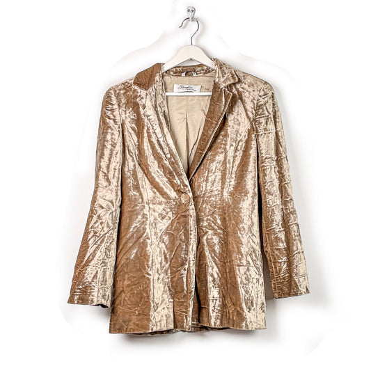 Max Mara Vintage 80s Blazer Gold-36