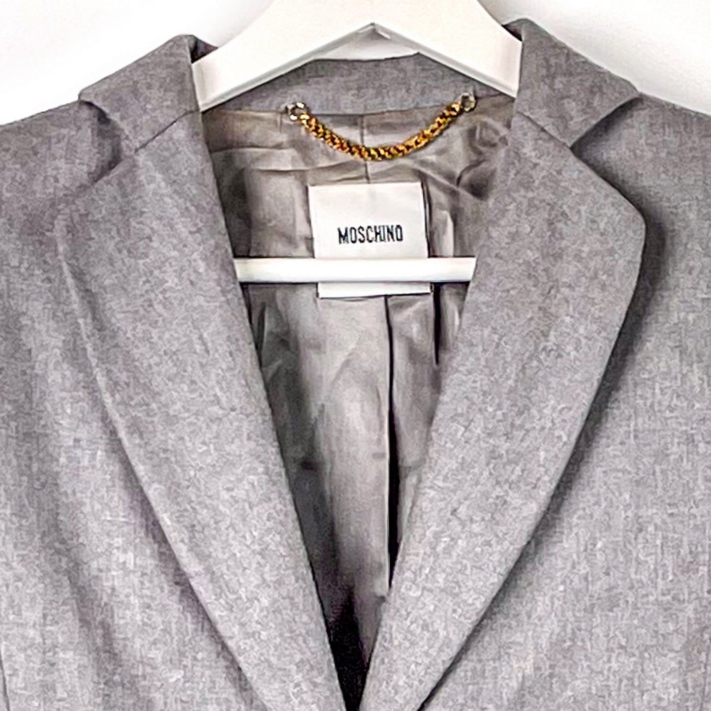 Moschino Vintage 90s Blazer Grau-36