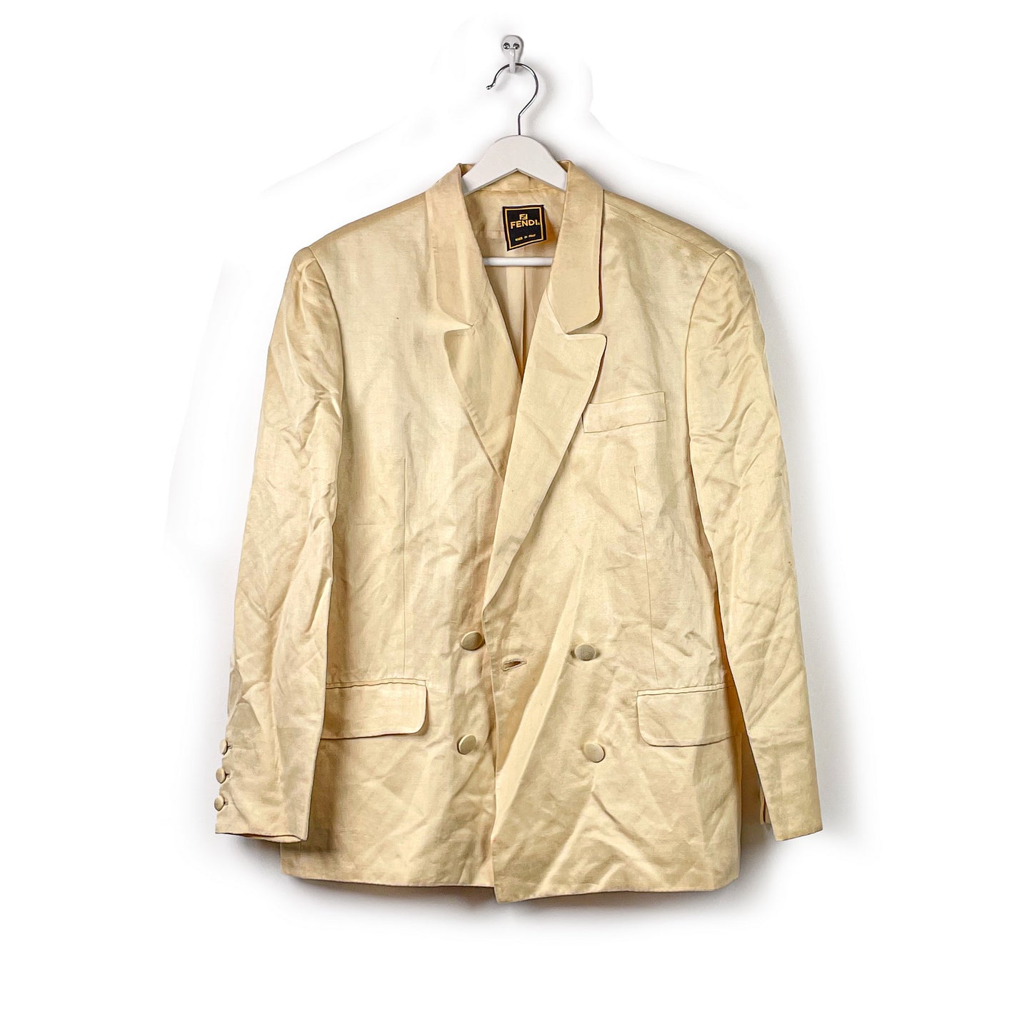 Fendi Vintage 80s Blazer Beige-44