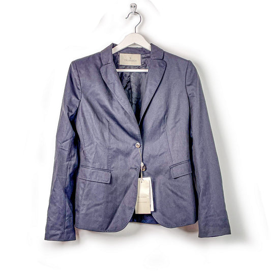 Trussardi Vintage 80s Blazer Blau-42