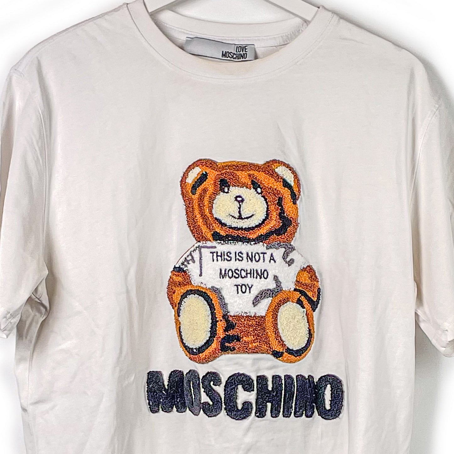 Moschino T-Shirt Print Weiß-XXL