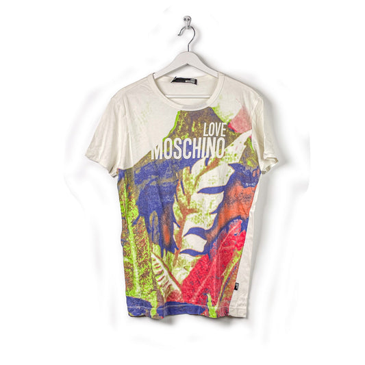 Moschino T-Shirt Print Weiß-M