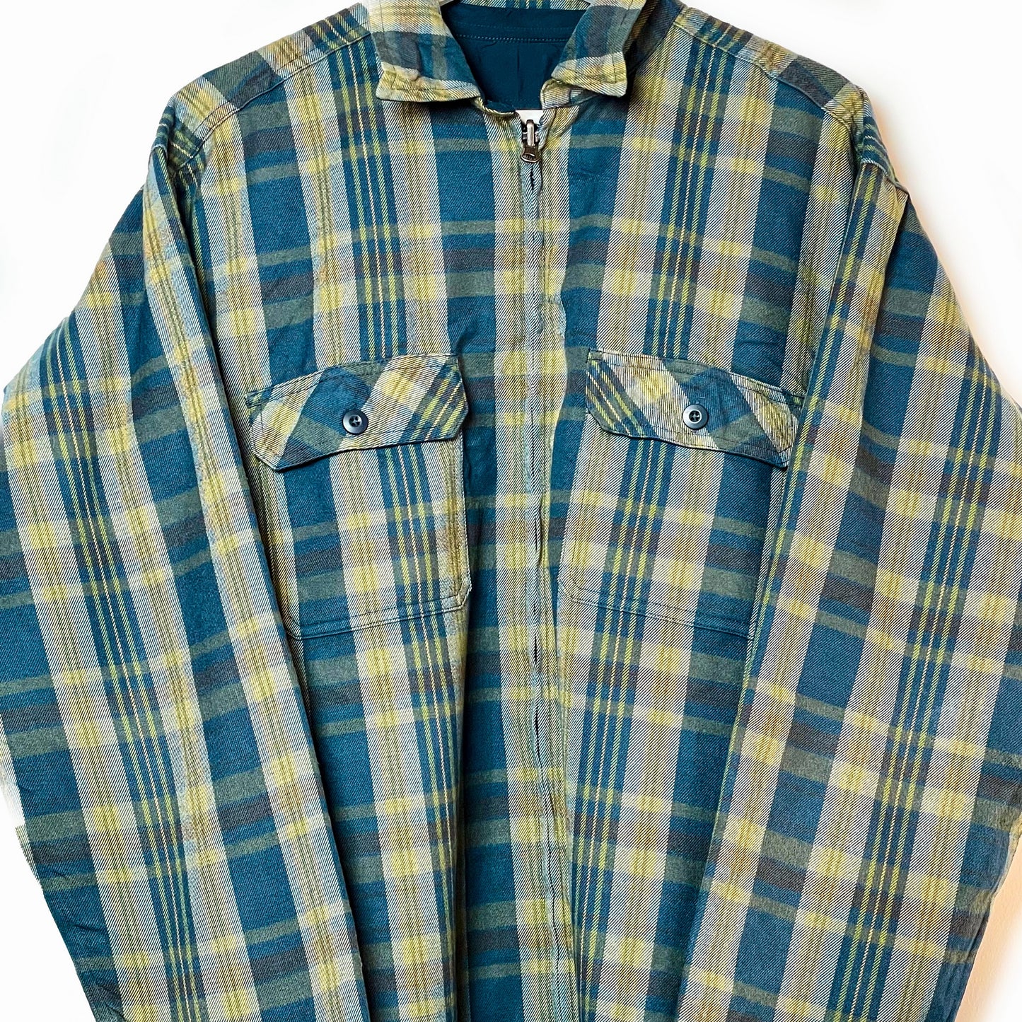 Patagonia Reversible Jacket Men Khaki/Blau-XL